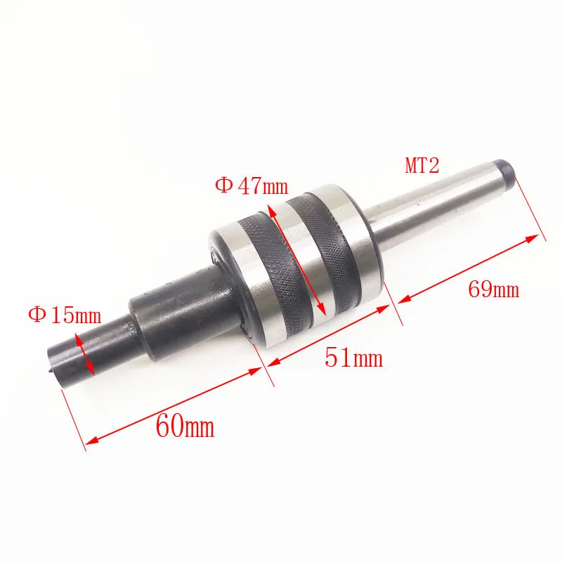 1 PC High-Speed Rotary Thimble MT2 For Woodworking Lathe