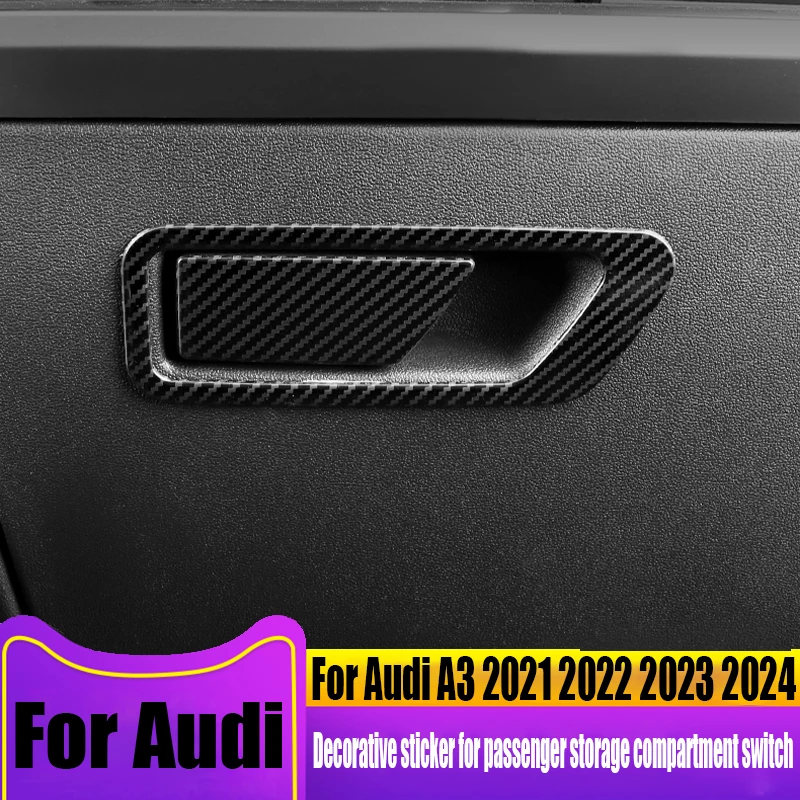 

Переключатель переднего пассажирского отсека для Audi A3 2021 2022 2023 2024, декоративная наклейка, товары для салона автомобиля