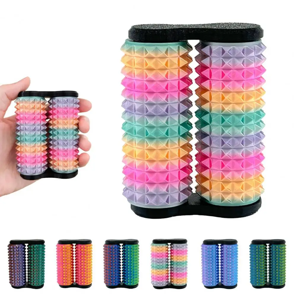 Handheld Spiky Fidget Roller Portable Spiky Roller Fidget Toy for Anxiety Relief Kids Teens Adults Handheld Bumpy for Stress