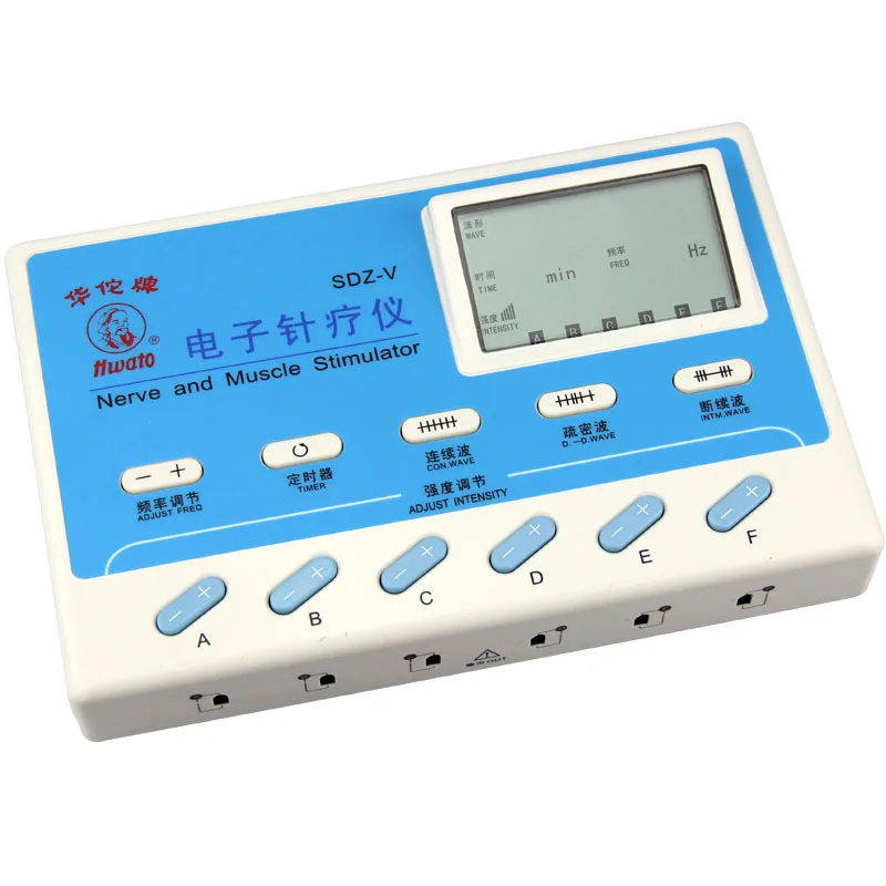 Hwato SDZ-V Electrical Acupuncture Therapy Nerve and muscle stimulator 6 Channel EMS TENS Electroacupuncture Stimulator Massager