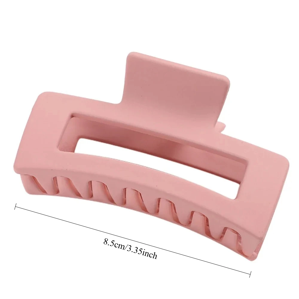 Neue Damen-Haarklammer im Schlichten Stil Einfarbige Große Haarklammern Quadratische Haarspangen Rechteckige Modische Haaraccessoires Geschenke – Detail 6