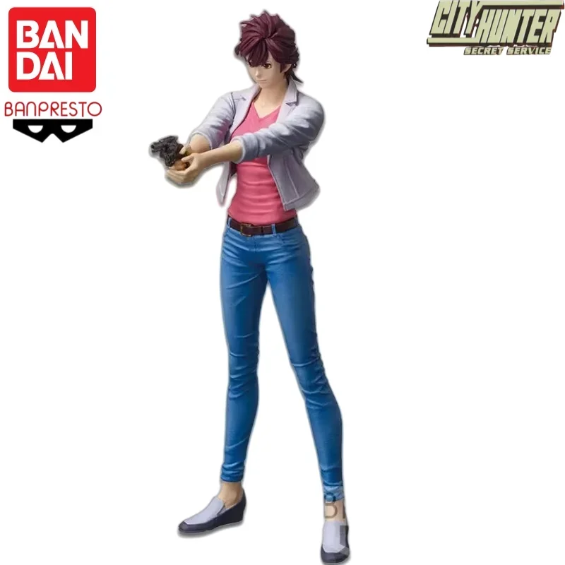 In Stock Bandai Banpresto Original City Hunter Saeba Ryo Makimura Kaori Garage Action Figure Toy