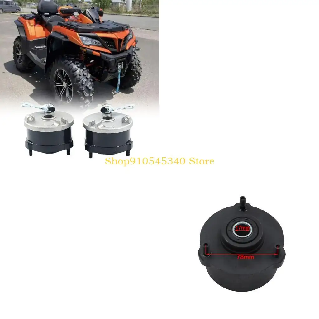 U2JA Front Drum Brake Assembly with Three-Post Mounting and Mechanical Brake Arm for 49cc/50cc/70cc/90cc/110cc Worn Part