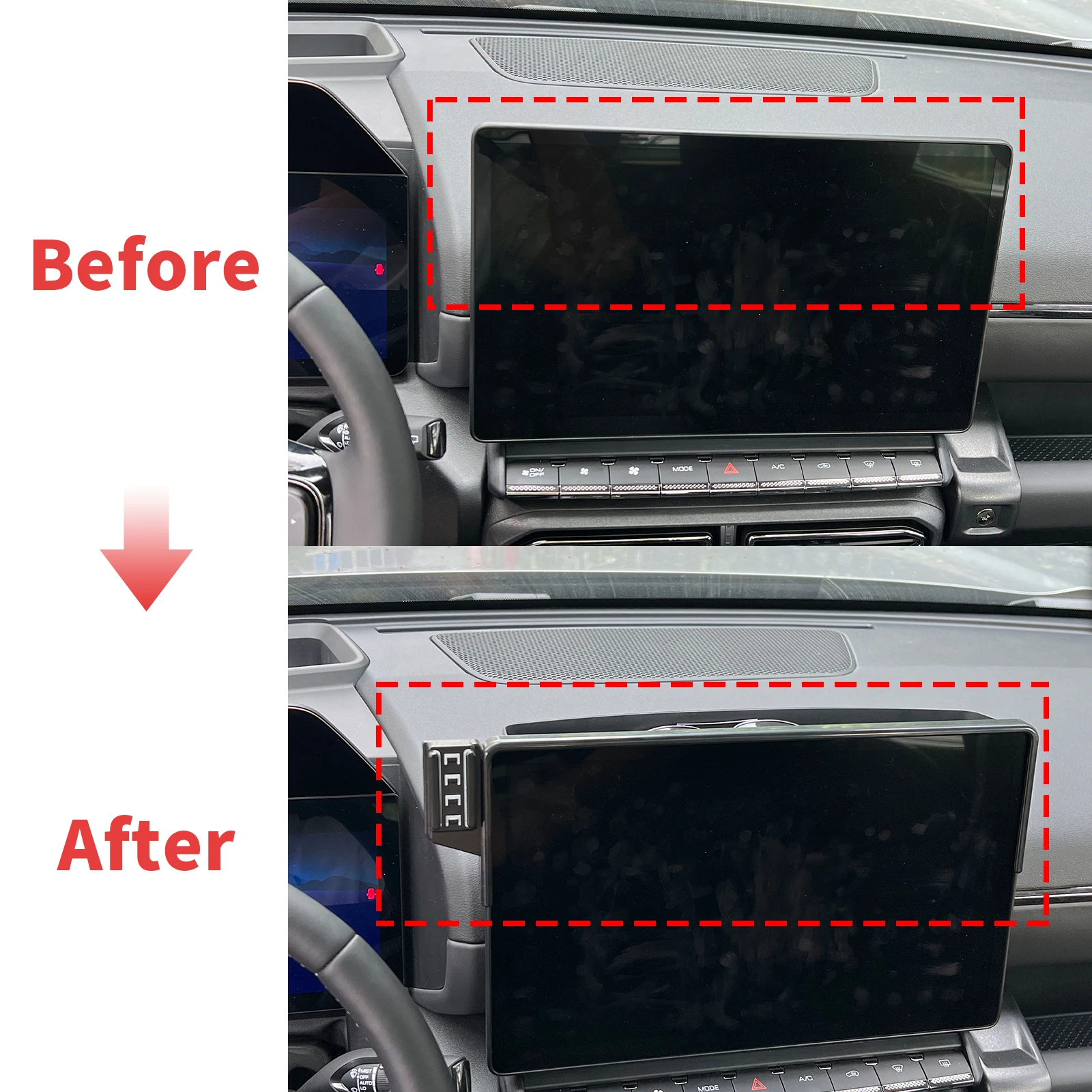 مناسب لـ Haval Drago II PHEV 2th 2024 2025 14.6 بوصة حامل هاتف السيارة جبل نظام ملاحة GPS خاص بالسيارة سهل التركيب