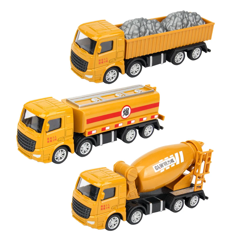 

3 Pcs Toy Car Toys Boys Kids Construction Transport Vehicle Playthings Children Engineering Truck Models Trucks