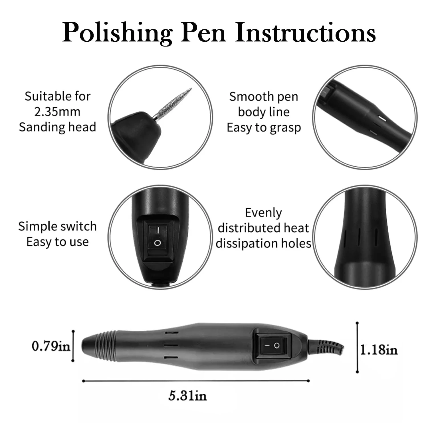 Nail Drill Machine 20000RPM Professional Electric Nail Drill Machine for Nail Tech Supplies Acrylic Electric Nail Drill