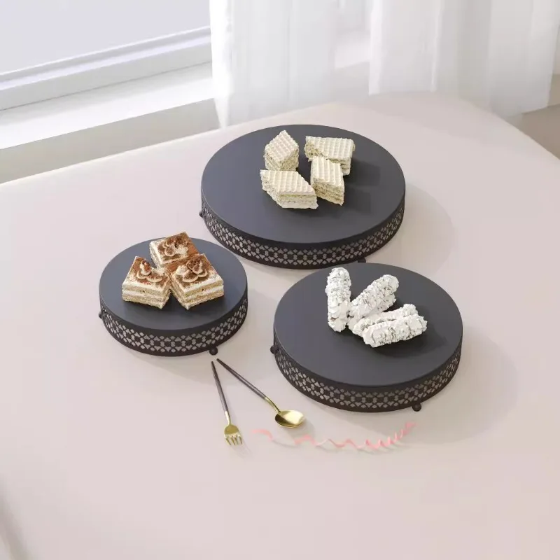 Metal Cake Stand Dessert Table Ornaments Wedding Party Decor Props Snack Fruit Tray Pastry Display Dessert Table Decoration