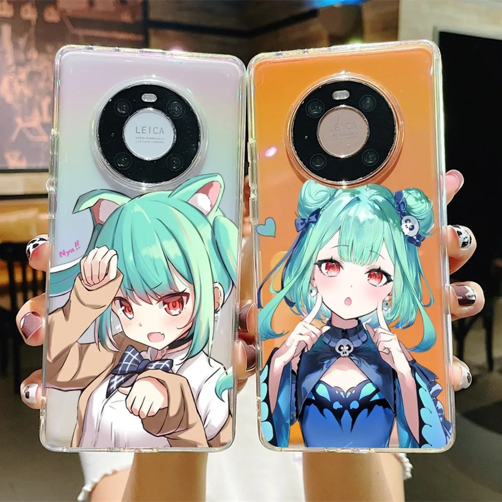 Uruha Rushia Anime Phone Case For Samsung S10 20 22 23 A10 40 For Xiaomi10 Note10 For Huawei P50 20 Honor60 70