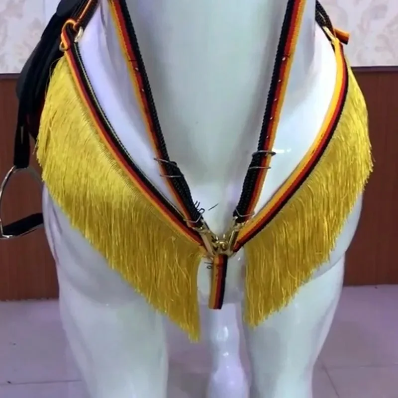 Nieuwe Verstelbare Paardrijuitrusting Halter Paard Hoofdstel Harnas Borstplaat Borst Kraag Paardensport Accessoires