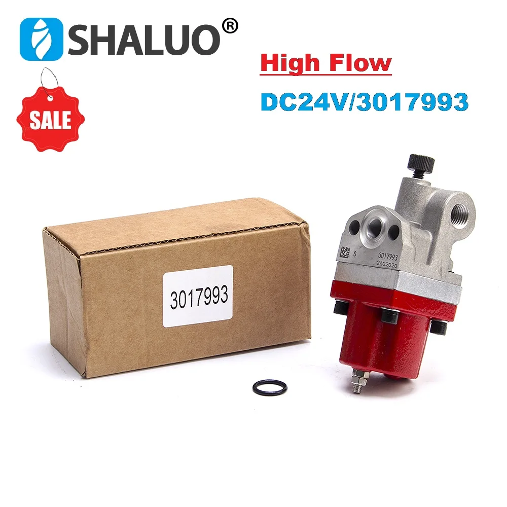 

High Flow 24V 3017993 Engine Fuel Stop Solenoid Valve For NTA855 K19 KT38 M11 Cummin Engine Parts Heavy Duty Truck Parts