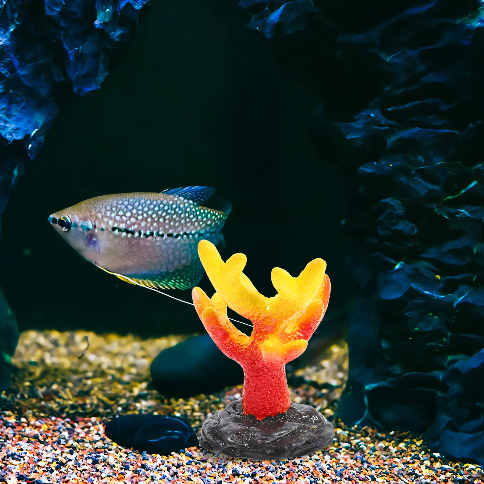 

10pcs Mini Coral Decor Artificial Plants Fake Reef Aquarium Fish Tank naments Small Colorful Resin Safe Non Fading