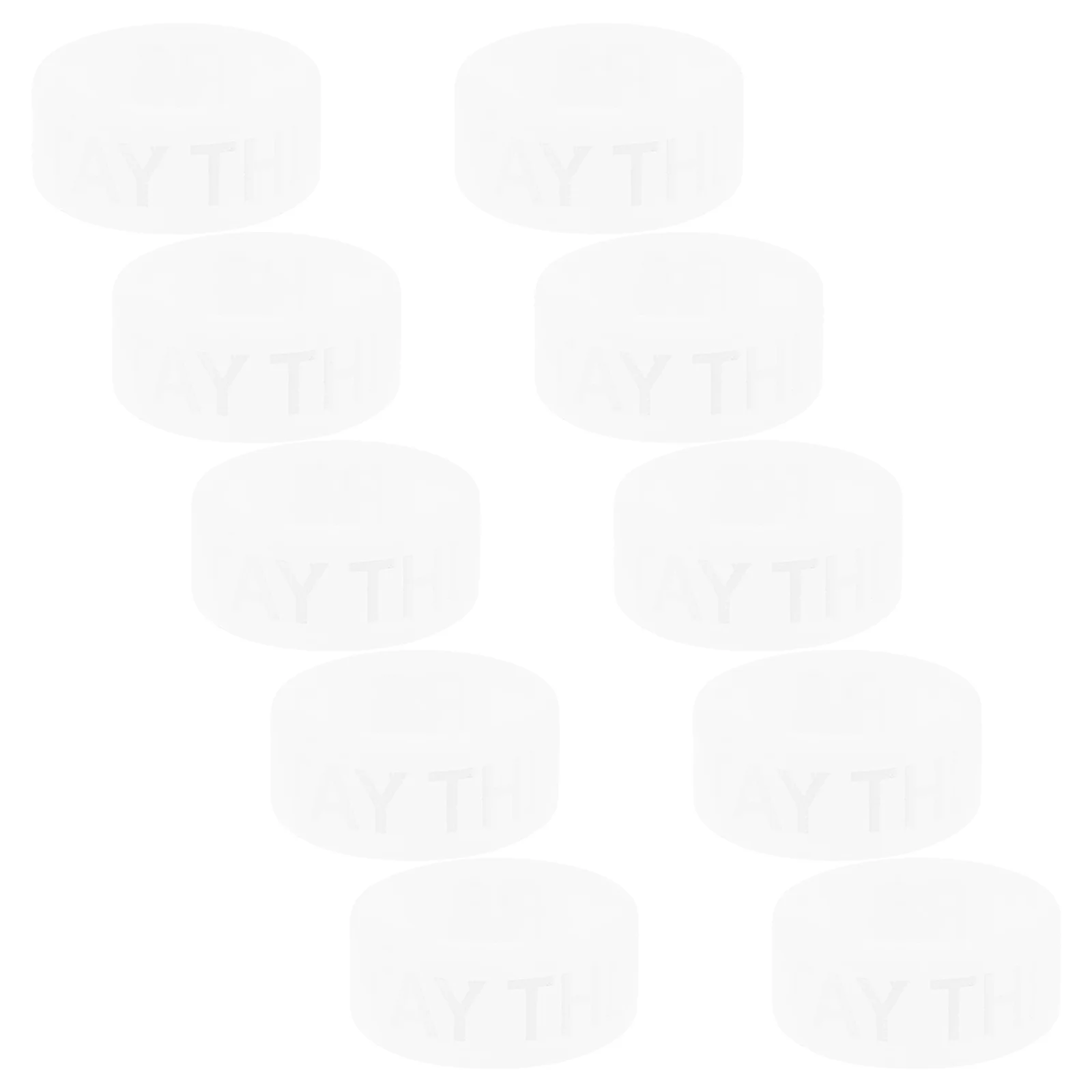 

10 Pcs Yellow Non Drumstick Glow in Dark Tips Silicone Percussion Caps Night Light Rings Practice Accessories
