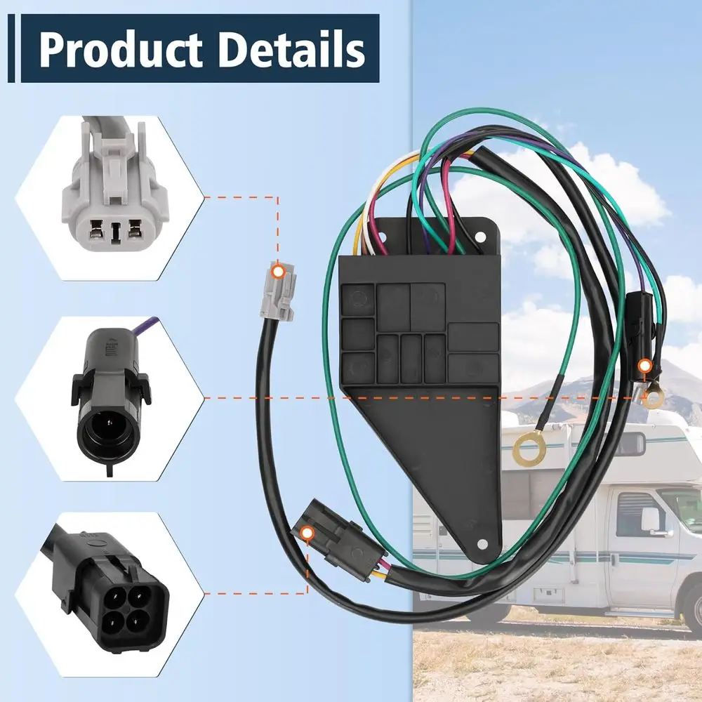 RV Step Motor Conversion Kit for A Curved Linkage Compatible with Kwikee 22, 23, 28A, 30, 32, 33, 34, 35, 36, 38, 40 Series Step
