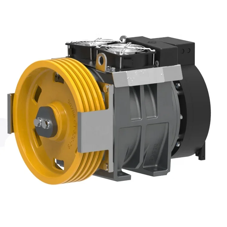 Montanari Gearless Elevator Motor Elevator Traction Machine Motor