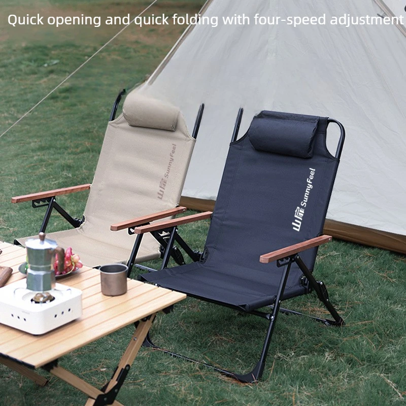 

Portable Folding Kermit Chair Adjustable High Back Heavy Duty Breathable Mesh Camping Seat for Outdoor Picnic Beach Fishing