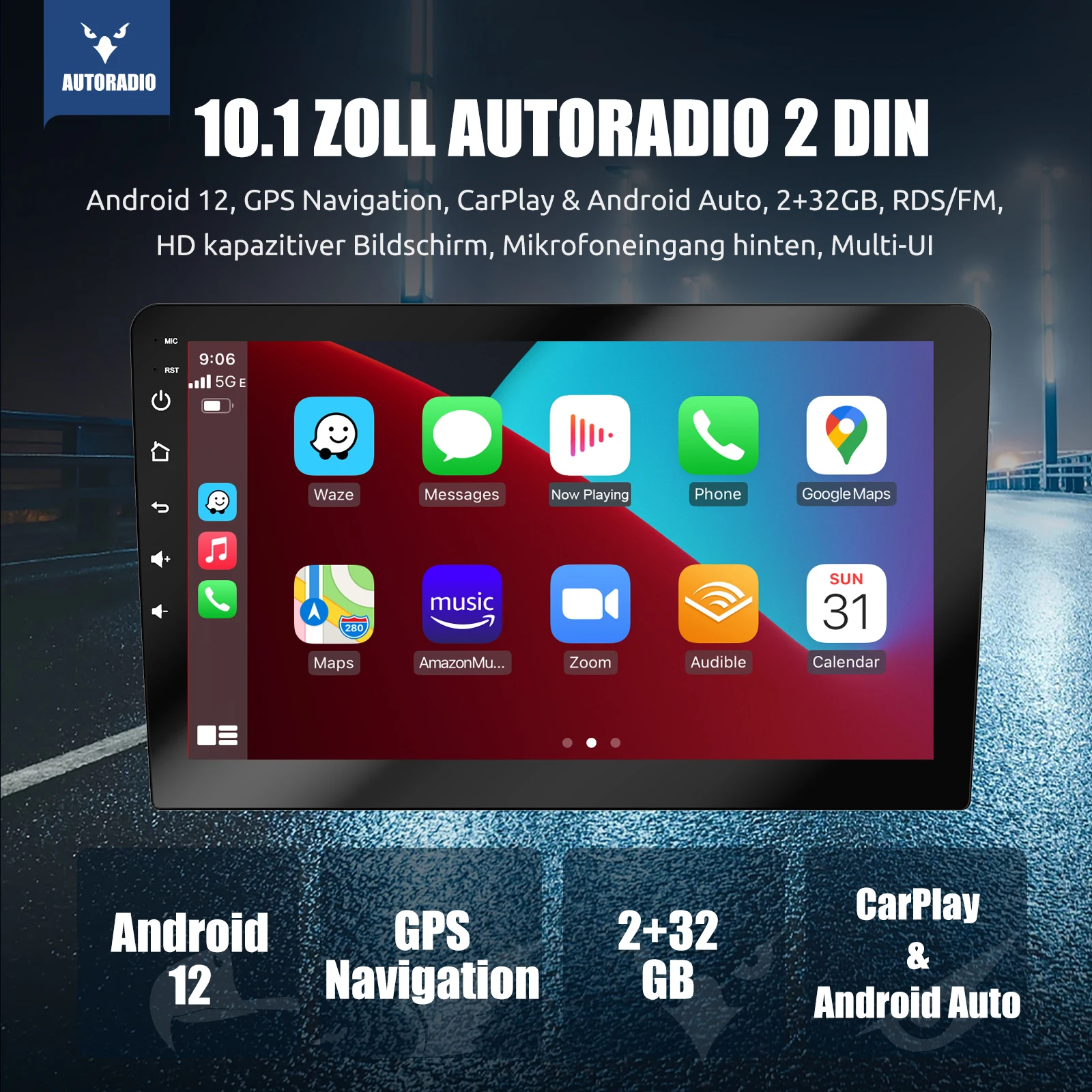 ESSGOO 7 9 10 Zoll Universal Autoradio 2GB Android Auto Carplay Auto-Stereo-Multimedia-Player GPS Autoradio Intelligente Fahrzeugsysteme – Detail 27