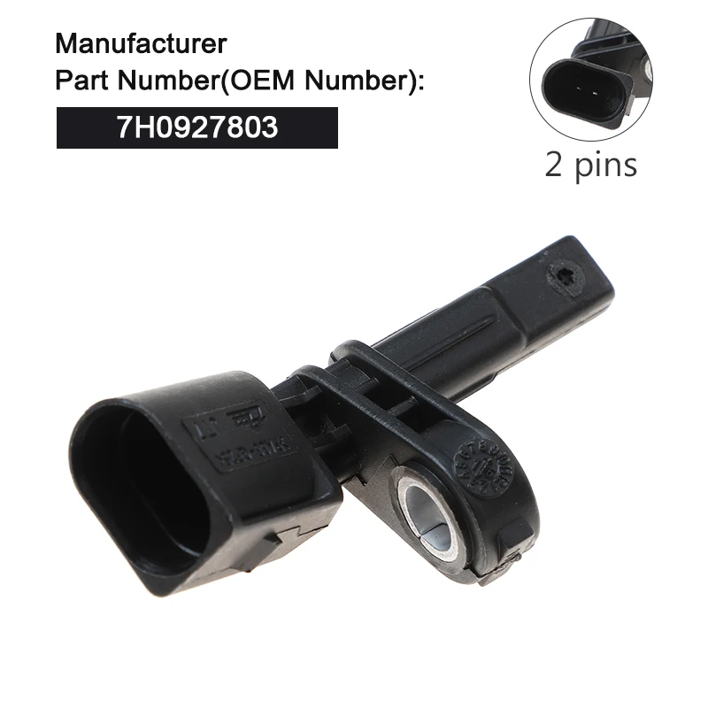 Hot Sale Front ABS Wheel Speed Sensor 7H0927803 For Audi A3 Q3 TT VW Skoda Seat Car Brake System Replacement Spare Parts