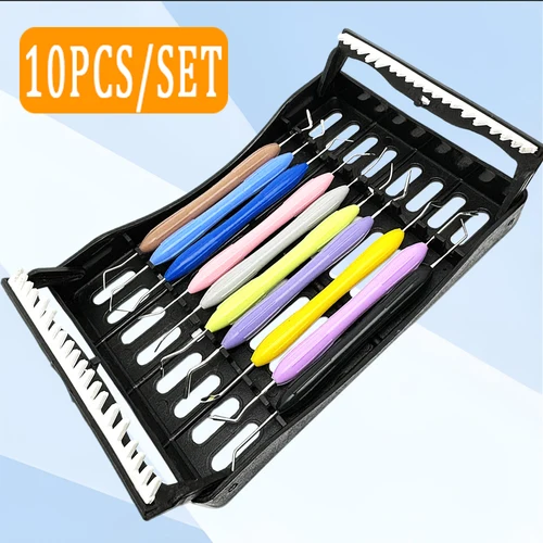 Kit de espátulas de resina Dental de alta calidad, 10 Uds., perfecto para relleno de resina compuesta de silicio en restauración estética de odontología