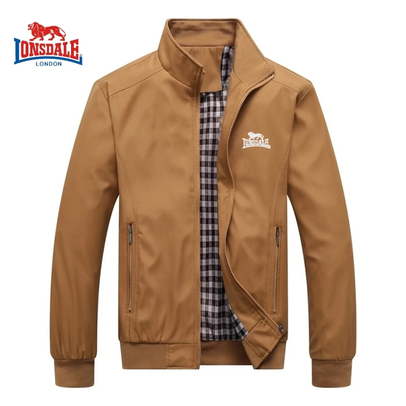 Chaqueta con solapa bordada de alta calidad para hombre, chaqueta cómoda a prueba de viento para exteriores, de lujo, a la moda, para otoño e