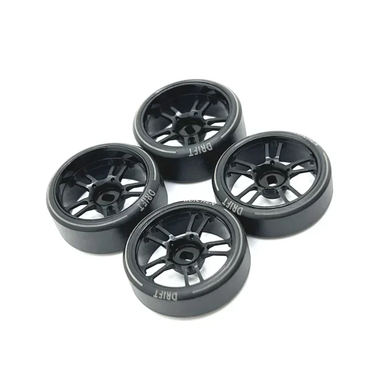 Aro da roda do metal do pneu da deriva de 27Mm para Wltoys 284131   K969 K979 K989 P929 Kyosho Mini-Z 1/28 RC Car Upgrades Peças