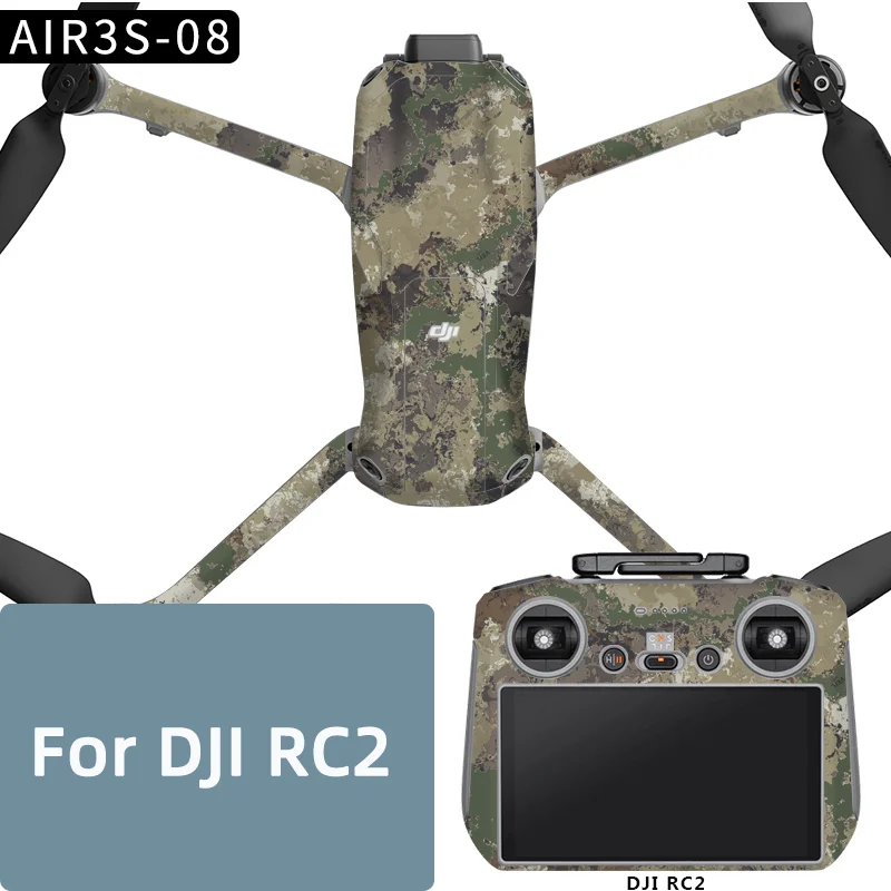 For DJI Air 3S Drone RC2 Remote Controller Sticker PVC Protective Film Anti-scratch Skins Personalized Refit Air3s Accessories