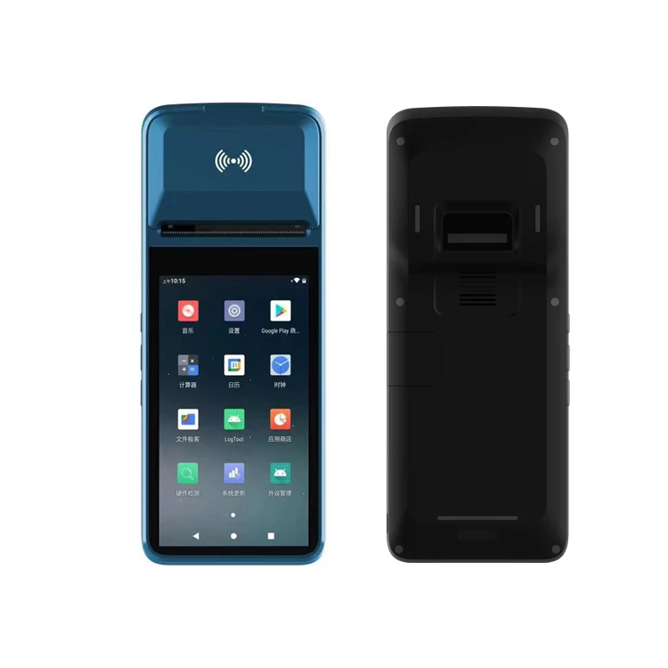 Terminal de système de point de vente Android portable avec écran tactile 4G Smartphone Mobile Bluetooth NFC Cloud Qualcomm IPS CPU