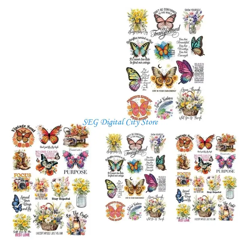 

U75B Принадлежности для бабочек, наклейки для трансферной печати, посылка с тенью бабочки, дневник