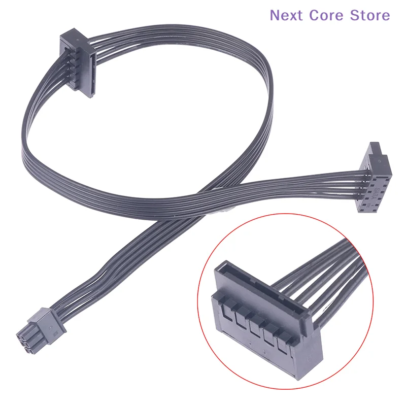 [NC]Mini 6 Pin To 2 SATA Hard Drive Cable SSD Power Supply Cable Optical Drive Power Cord For  Motherboard Interface[NC]