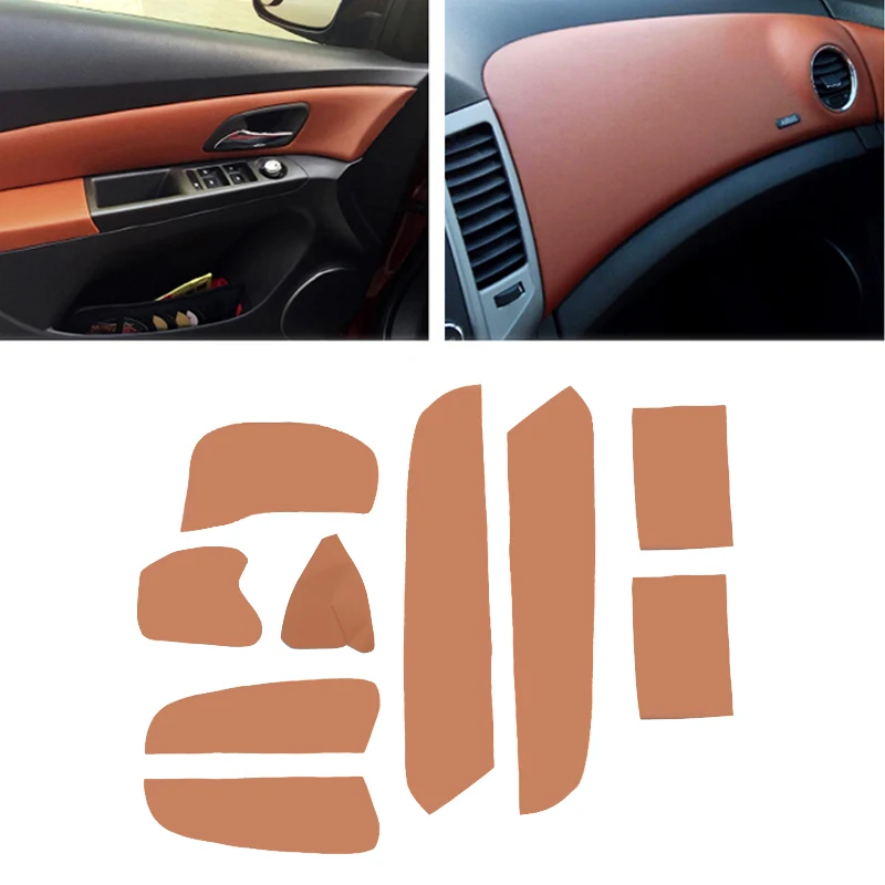 Soft Leather Door Armrest Cover For Chevrolet Cruze 2009 2010 2011 2012 2013 2014 2015 Car Center Dashboard Panel Cover Trim