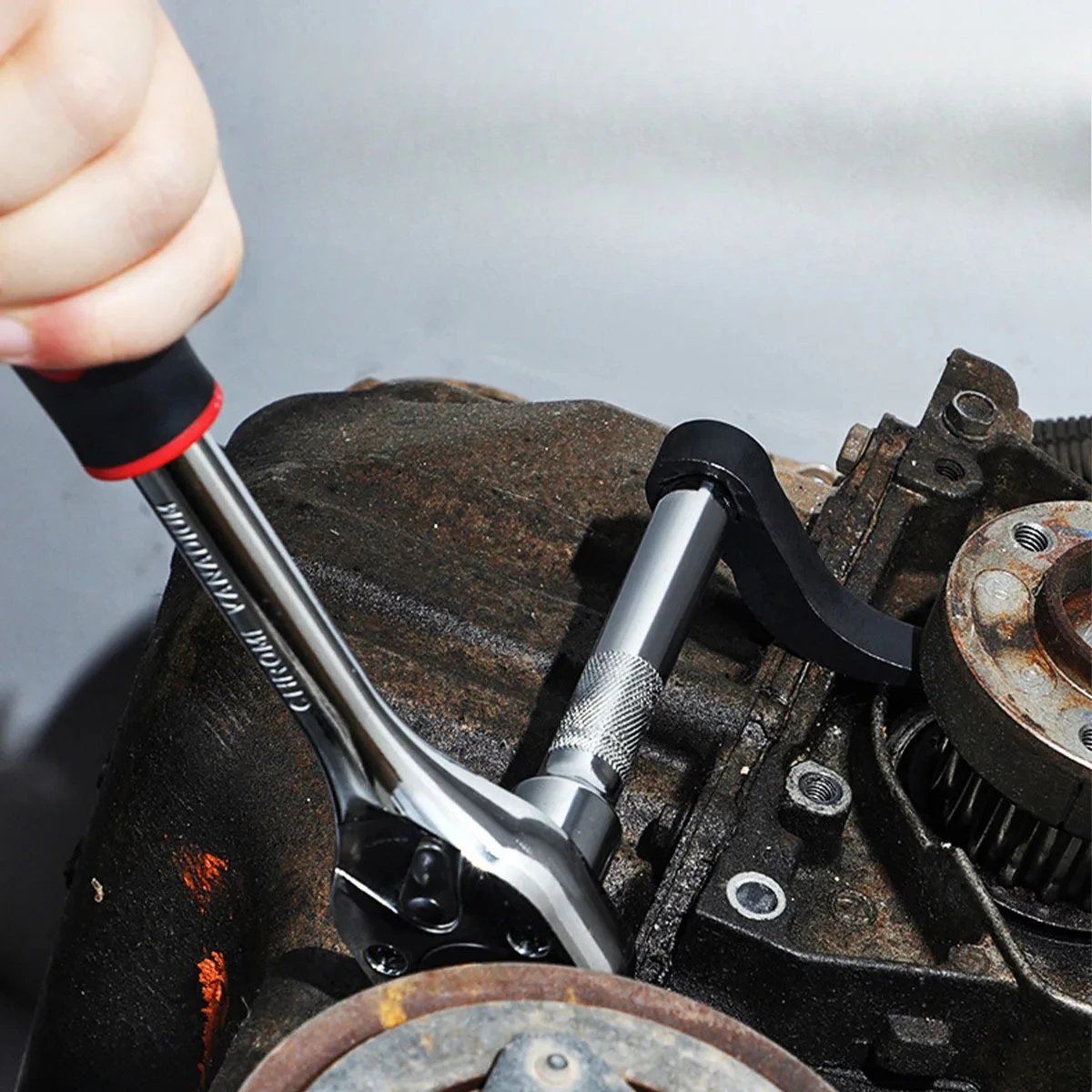 1/2 앵글 타입 두꺼운 하프 액슬 분해 드라이브 오픈 엔드 렌치에 사용되는 프라이 바 어댑터 분해 액슬 수리 도구