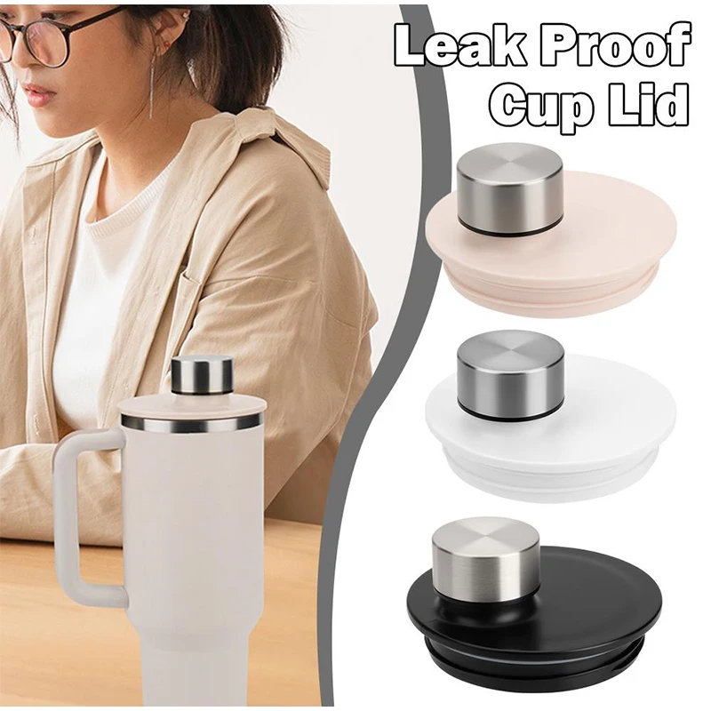 For Stanley 40oz Leak-proof Cup Lid Tumbler Handle Cup Replacement Leakproof Food Grade High Temp Resistant One Hand Operation view 3
