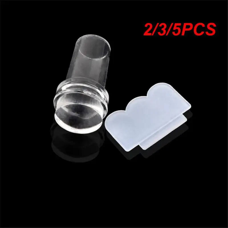 2/3/5PCS 실리콘 스탬프 안전 부드러운 고품질 두꺼워 내구성 매니큐어 도구를 청소하기 쉬운 쉬운 전체 투명도