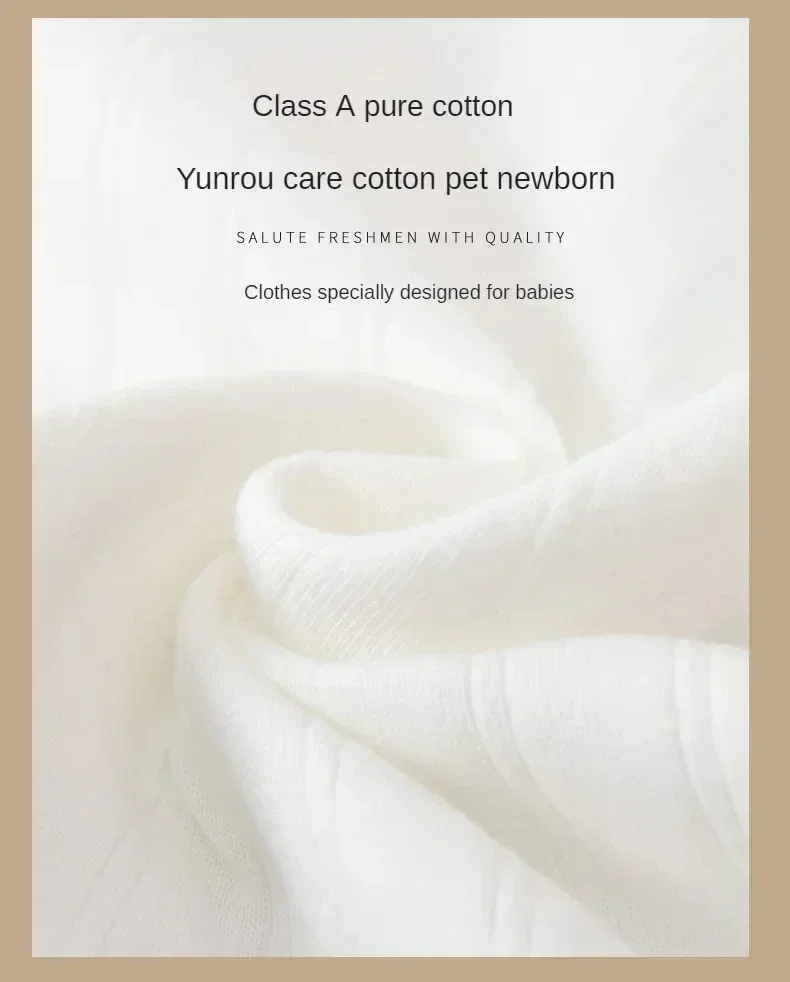 Clothes Set for 0-6-months Baby with gift box Luxury Quality White pure Cotton rompers suit Newborn underwear Hospital Items