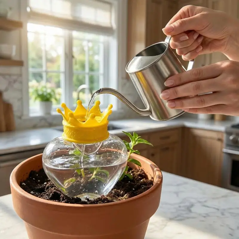 Plant Watering Spikes Automatic Drip Irrigation Device with Adjustable Control for Garden Potted Plants Home Decoration 1PCS