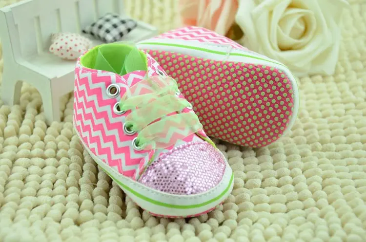 

Cute Baby Shoes Kids Toddler First Walkers Breathable Non-slip Rubber Sole Lace-up Shoe 3 Sizes