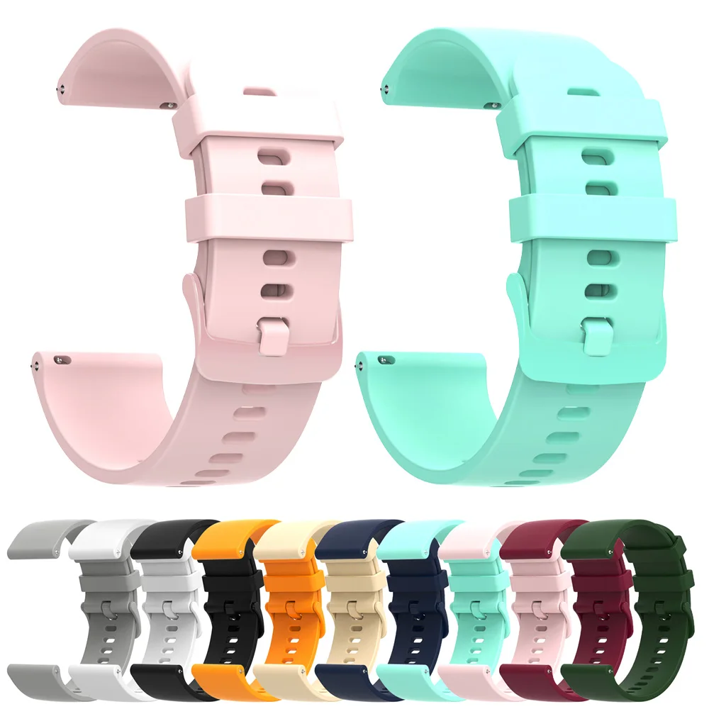 Silicone 20mm 22mm Strap For COLMI C81 C80 M40 M42 Band For COLMI P71 P73 P8 I30 I31 Smart Watch Sports Bracelet Soft Accessorie