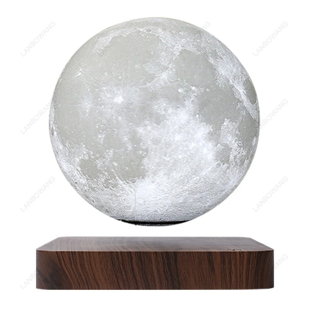 Magnetic Levitation Moon Lamp, 3D Printed Floating Moon Light, Modern Simple Romantic Home Decoration