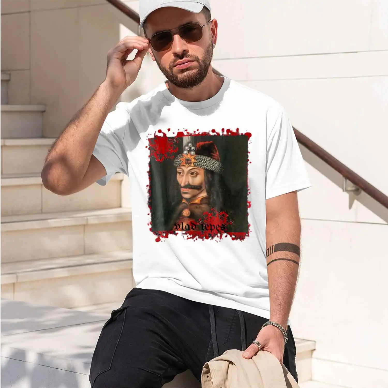 The Impaler Vlad Tepes Count Vampire acula Portrait T-Shirt. Summer Short Sve O-Neck Mens T Shirt New S-3XL 2026 New Model Short