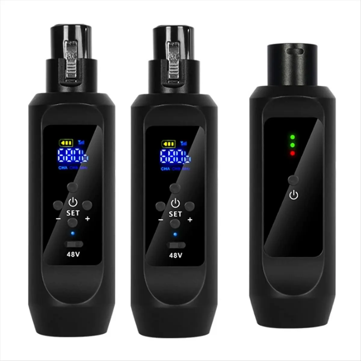 ■★New Arrival Fashion  48V Microphone Transmitter and Receiver Wired Instrument Condenser Dynamic Microphone to Wireless Univers