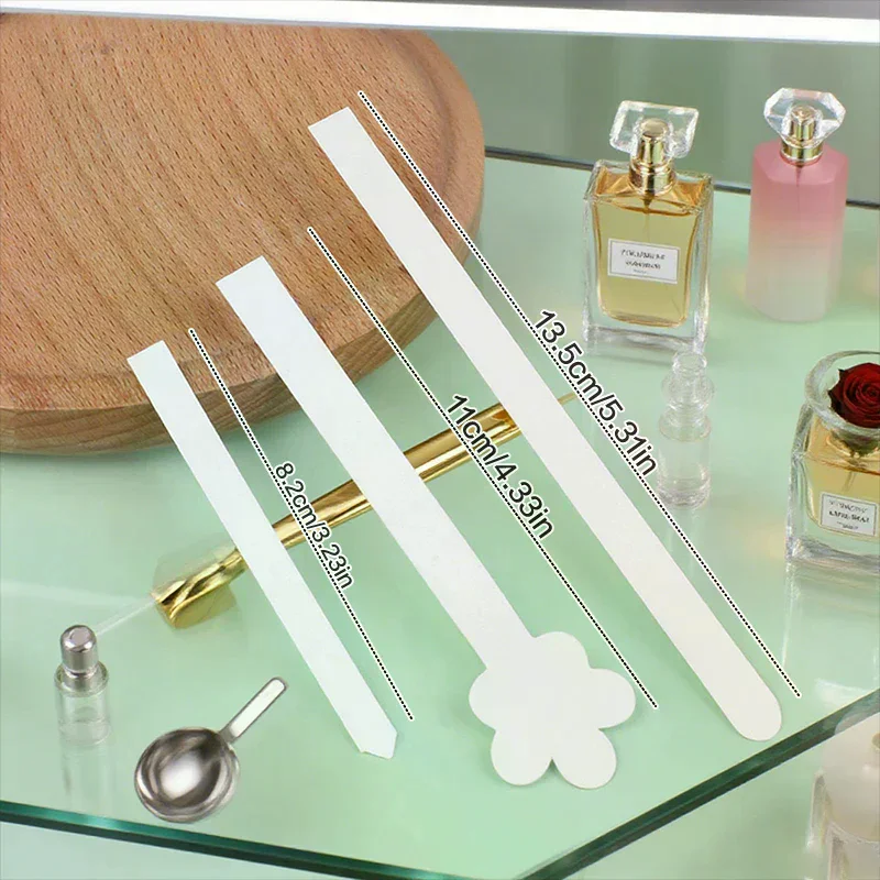 100/500 قطعة شرائط اختبار العطر المتاح الأبيض رائحة ورقة شرائط الورق أوراق اختبار الروائح العطور الزيوت الأساسية #2