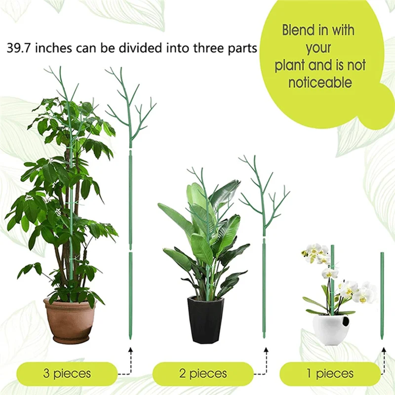 

T19C Набор съемных опорных кольев для ветвей, 6 шт., смешивается на растениях, палочки для ветвей растений с орхидеей
