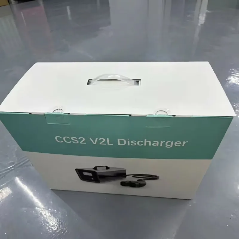 CCS2 V2L EV Discharger DC to AC Built in Inverter Schuko Outlet Vehicle to Load Outdoor Camping Power Supply t001