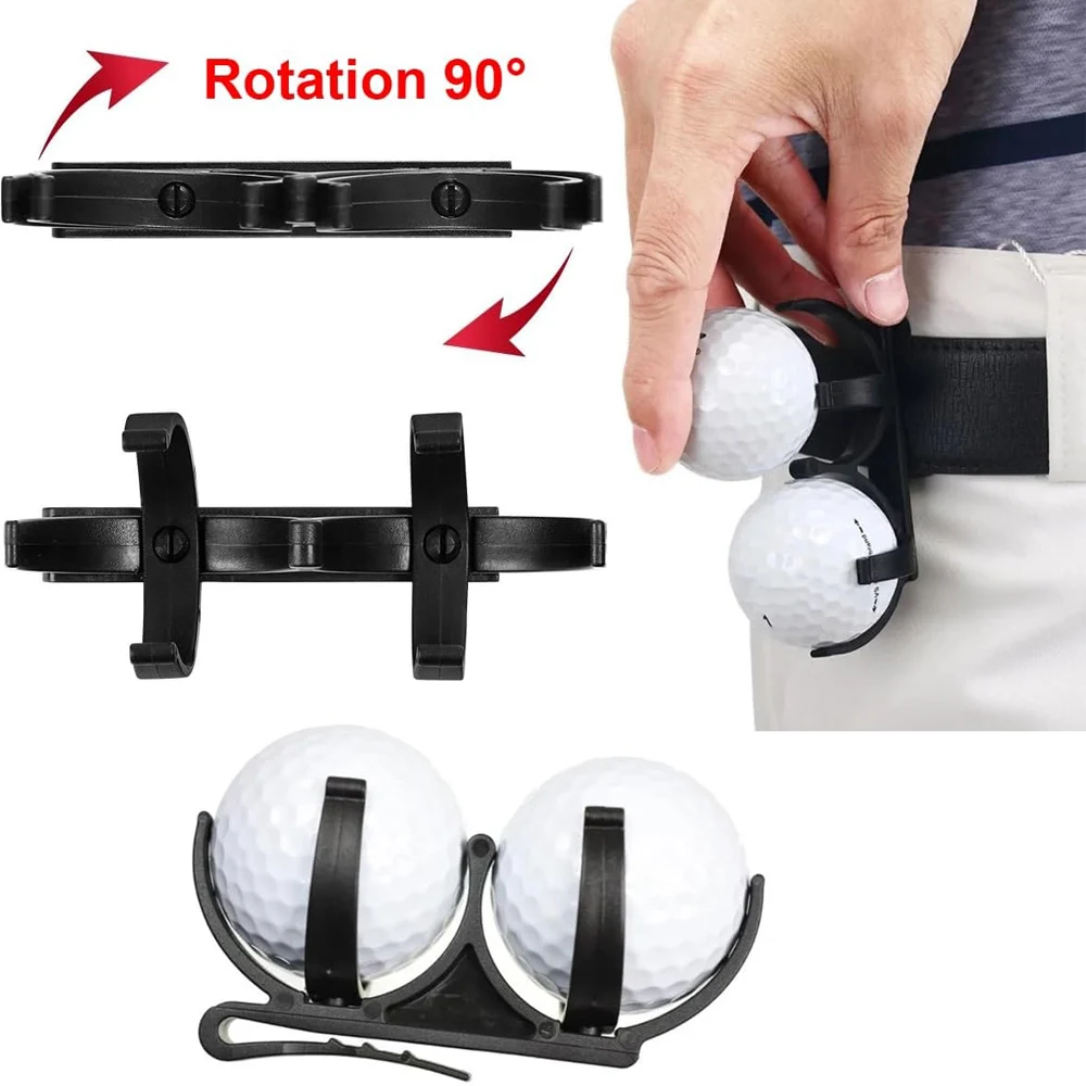 

1 упаковка, держатель для мяча для гольфа, зажим для ремня, поясная сумка для мяча для гольфа, портативный складной 2-позиционный зажим для мяча для гольфа, выдвижной зажим для мяча для гольфа