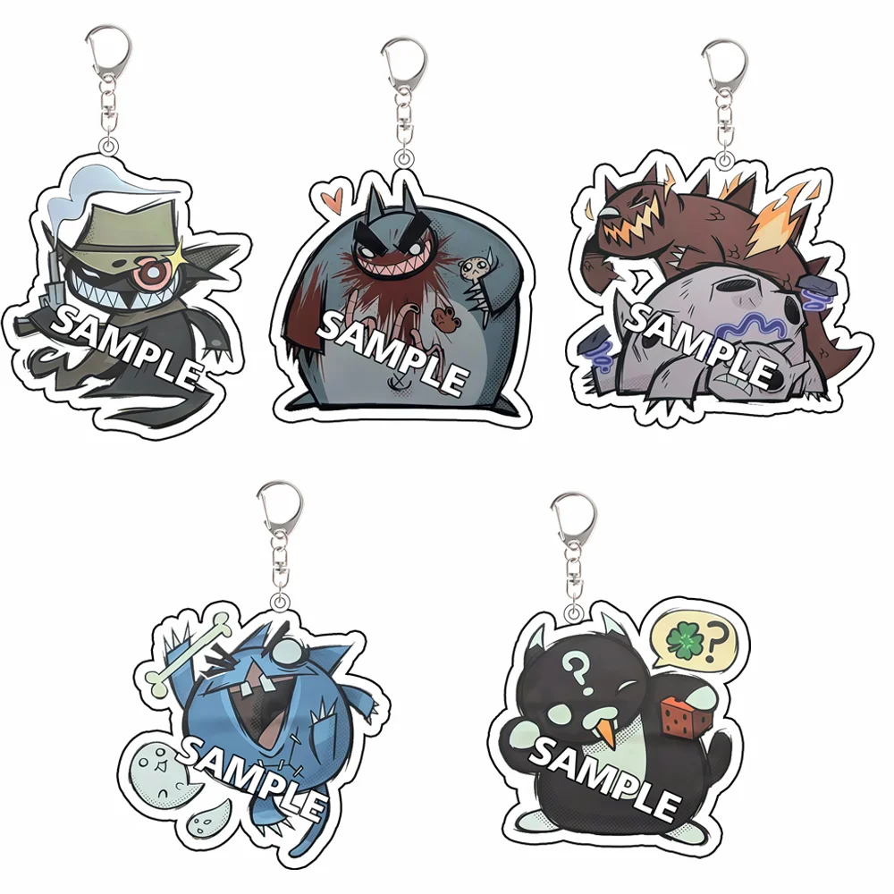 Llavero de acrílico personalizado con diseño de dibujos animados de Guillotina, Dybbuk, Zodiac, Gambit, Zaratana, para periféricos de videojuegos, colgante decorativo, regalo festivo