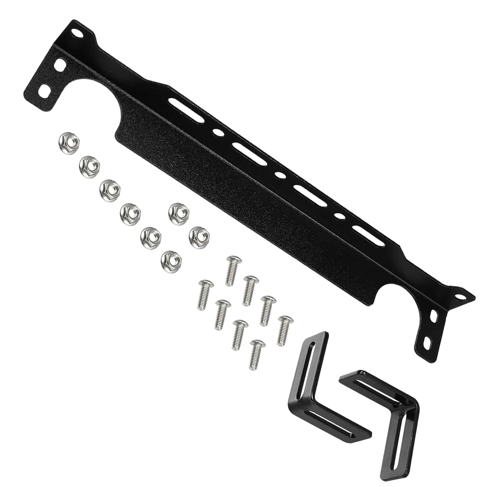 

Universal Oil Cooler Bracket Installation Tools Mounting Bracket Kit British Type Cooling System Engine Thickness Aluminum BLACK