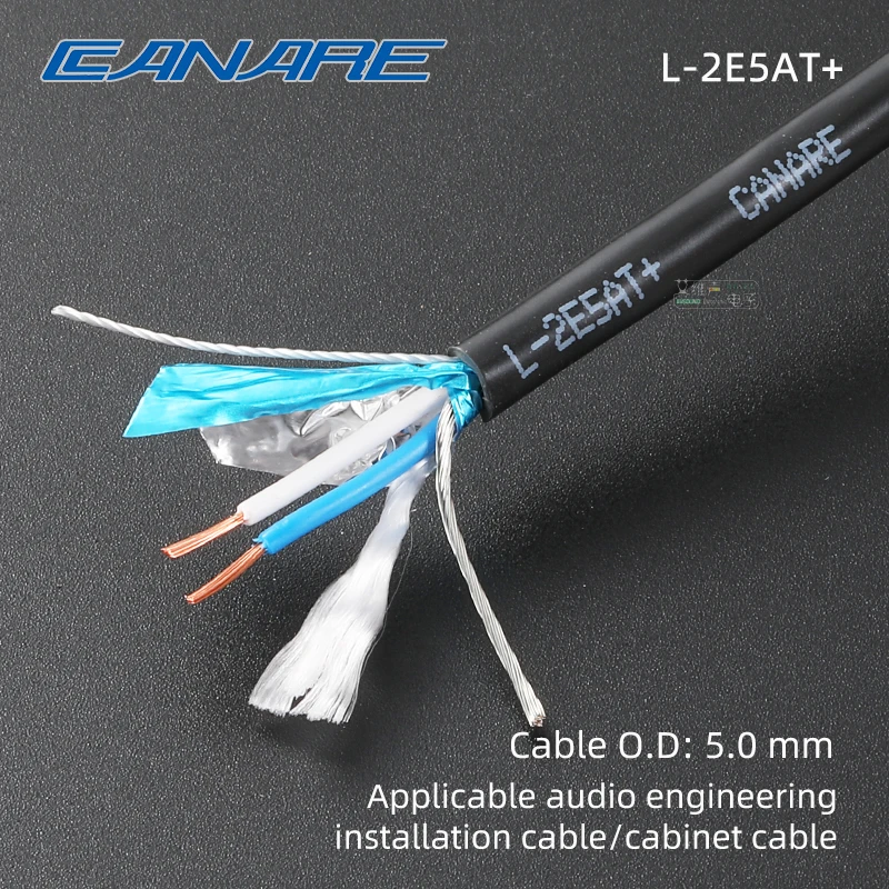 Canareオーディオ信号ケーブル,イヤホン修理用,2コア,L-2B2AT,L-2E5AT