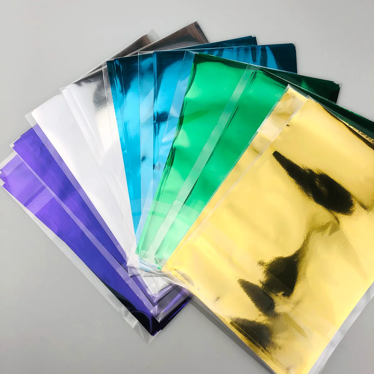 100pcs 105mm*160mm Foil Transfer Sheet for Cricut Joy Maker 3 Explore One Cricut Explore Air 2 3 No Heating Required (5 Colors)