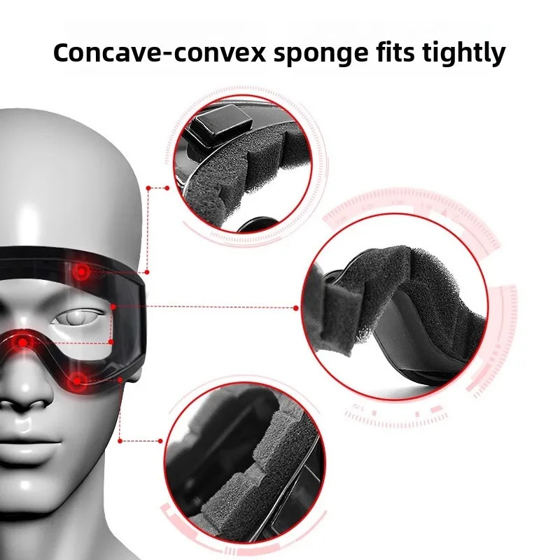 CKtech Motorcycle Goggles Anti-Wind-Sand Anti-Fog Windproof Anti-Splash Riding Labor Protection Goggles