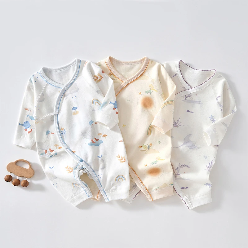 

Baby Clothes Boneless Newborn Bodysuit One Piece Jumpsuit Spring Thin Cotton Baby Romper Bear New Born Monk Clothing Accessories