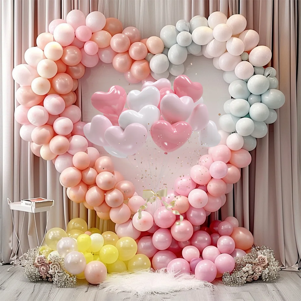 Heart Balloon Arch Kit Holder Balloon Circle Wreath Balloon Stand Support Wedding Birthday Party Decoration Home DIY Baby Shower